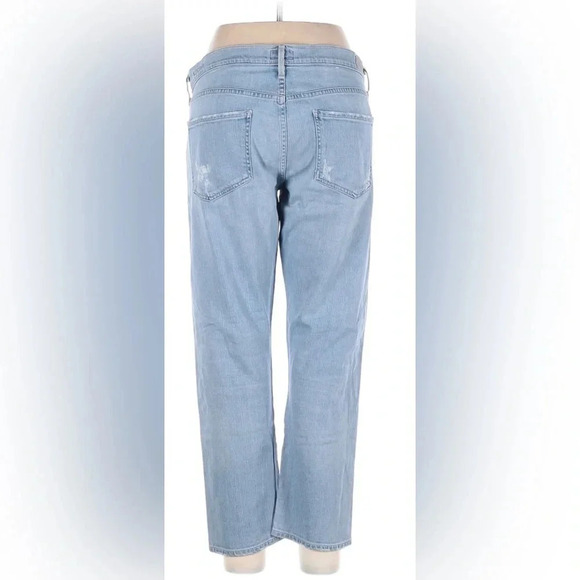 Agolde Isabel Ankle slim boyfriend jeans lightly distressed color dreamer 32 - Picture 2 of 5